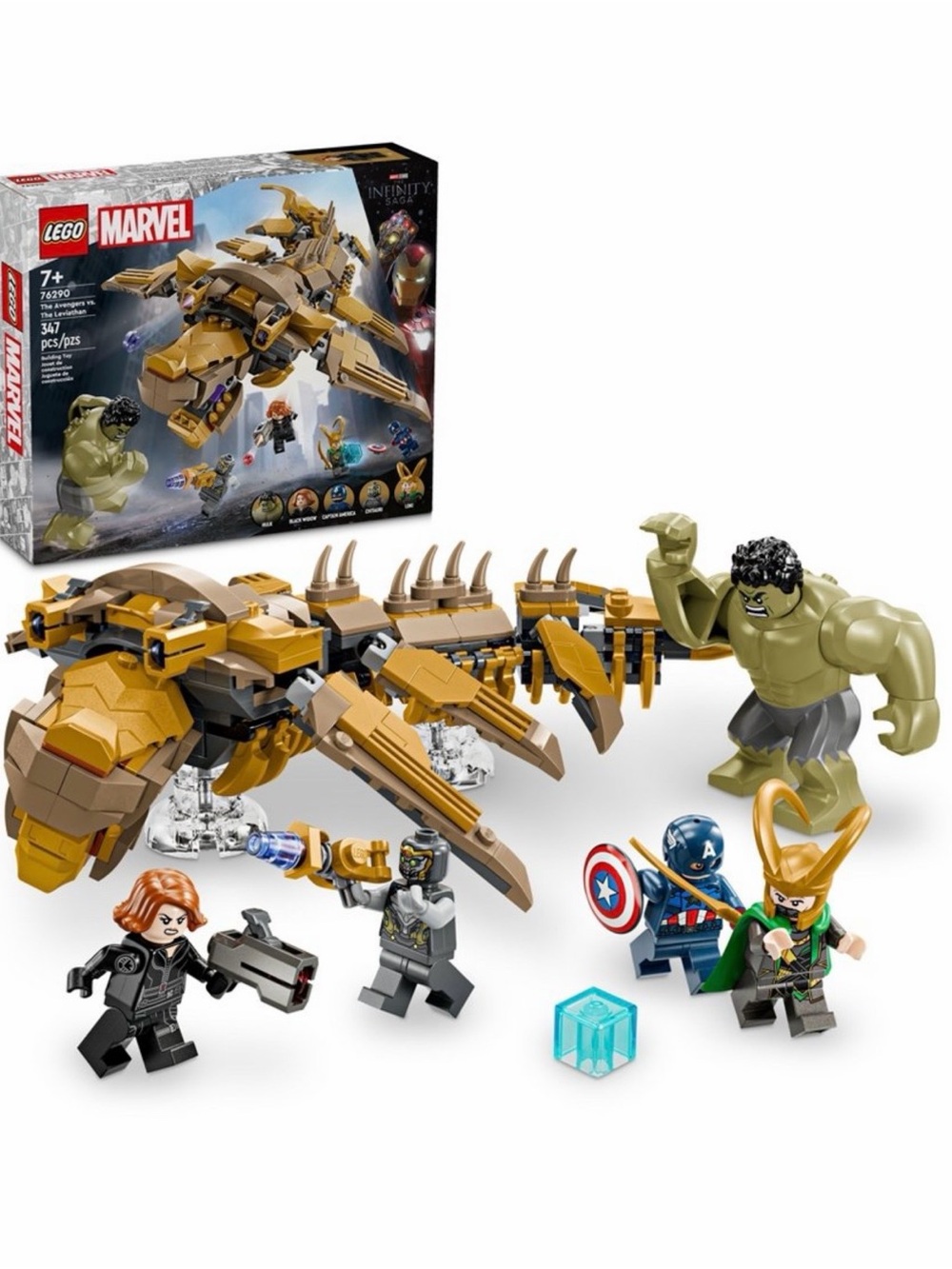 LEGO Marvel The Avengers vs. The Leviathan Superhero Toy 76290